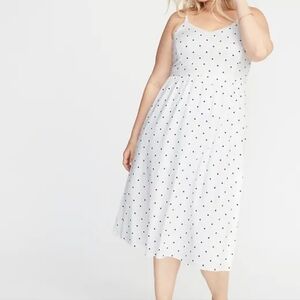 Old Navy Cami Dress with Black Polka Dots